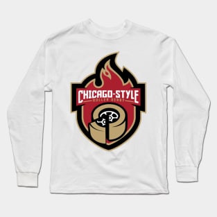 CSRD Flame Logo Gold Border Long Sleeve T-Shirt